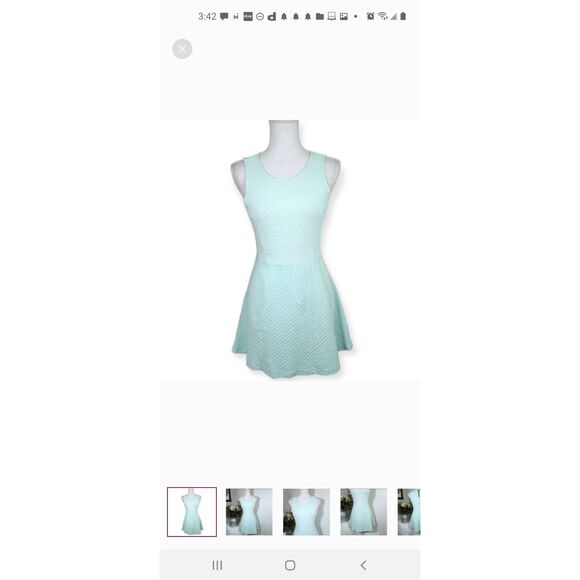 H&M MINT SKATER DRESS SZ.6 EUC - Picture 2 of 6
